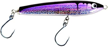Yakamura 6.5 inch Tuna StickBait- Tuna and Giant Trevally Popper Lure Floating Wood Purple