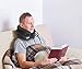 Maldora Cervical Neck Traction Device for Instant Neck Pain Relief ✮ Inflatable & Adjustable Neck Stretcher Pillow for Home Traction Spine Alignment (Grey) ✮ FDA Registered ✮ Bonus Sleep Mask
