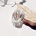 SUNDAY ROSE Sundayrose Feather Ring 925 Silver Vintage Plume Adjustable Opening Band Ring