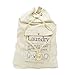 HBlife Laundry Bag Backpack Spacious Drawstring Cotton Canvas with Strong Adjustable Shoulder Straps Washing Storage Organizer Travel Bag