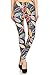R606-PLUS Playful Florals Print Fashion Leggings