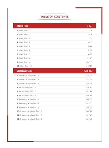 EduGorilla TCS Ninja Preparation Book 2024 - 10 Full Length Mock Tests and 12 Sectional Tests (1100 Solved Objective Questions) with Free Access to Online Tests 2