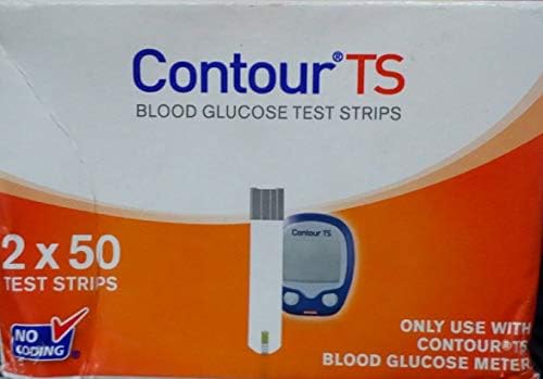 Contour Ts 2 X 50 Blood Glucose Test Strips No Coding Exp 2020/07