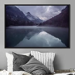 signwin Framed Canvas Wall Art Calming Waters Aerial...
