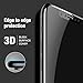 ALLEASA 3D Full Coverage Film HD Clear 9H Surface Hardness Tempered Glass Screen Protector, Anti - Scratch for iPhone X/iPhone 10 - Black - 2 Piece