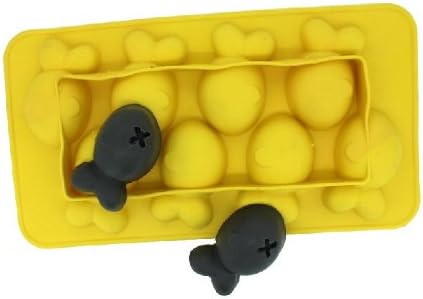 Homwish - DIY 8 Small Fish Shape Ice Decorating Silicone Mini Cube Craft Mold Tray