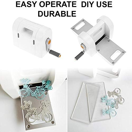 Die Cutting Embossing Machine Scrapbooking Cutter Dies Machine Tools Embossing Machine Card Cutting Dies DIY Machine for Small Size Dies + 2 Pads