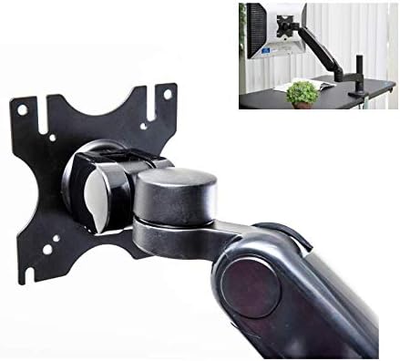 TrenDesks Heavy Duty Single Monitor Mount, Pull Adjustable, Full Motion, Swivel Monitor Arm Gas Spring for 1 LCD Monitor (up to 27"), VESA Mount Compatible, Weight Capacity: 4.4-19.8 lbs