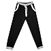 Chen Men's Harem Casual Baggy Hiphop Dance Jogger Sweatpants Trousers (M, Black)