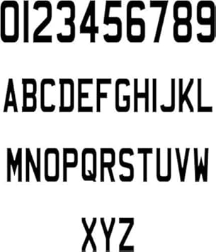 4 Characters 2 inch 50mm high pre-spaced stick on vinyl letters /& numbers