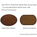 Beaulegan Repair Patches - 4 PCS Elbow Knee Iron-on Velvet Patches, Oval & Khaki