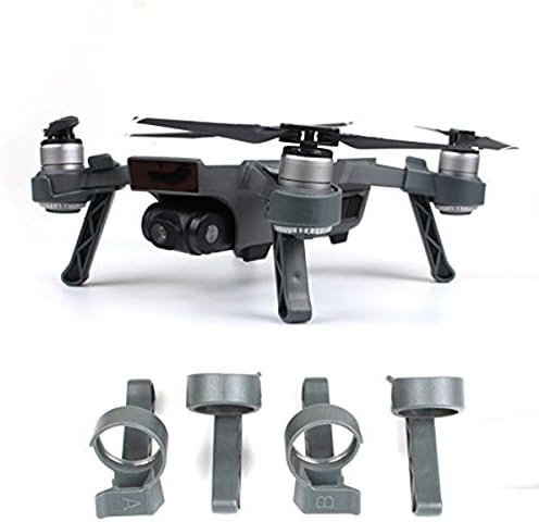 AQGOODLIFE DJI Spark Accessories Landing Gear with Leg Height Extender Stabilizers Set