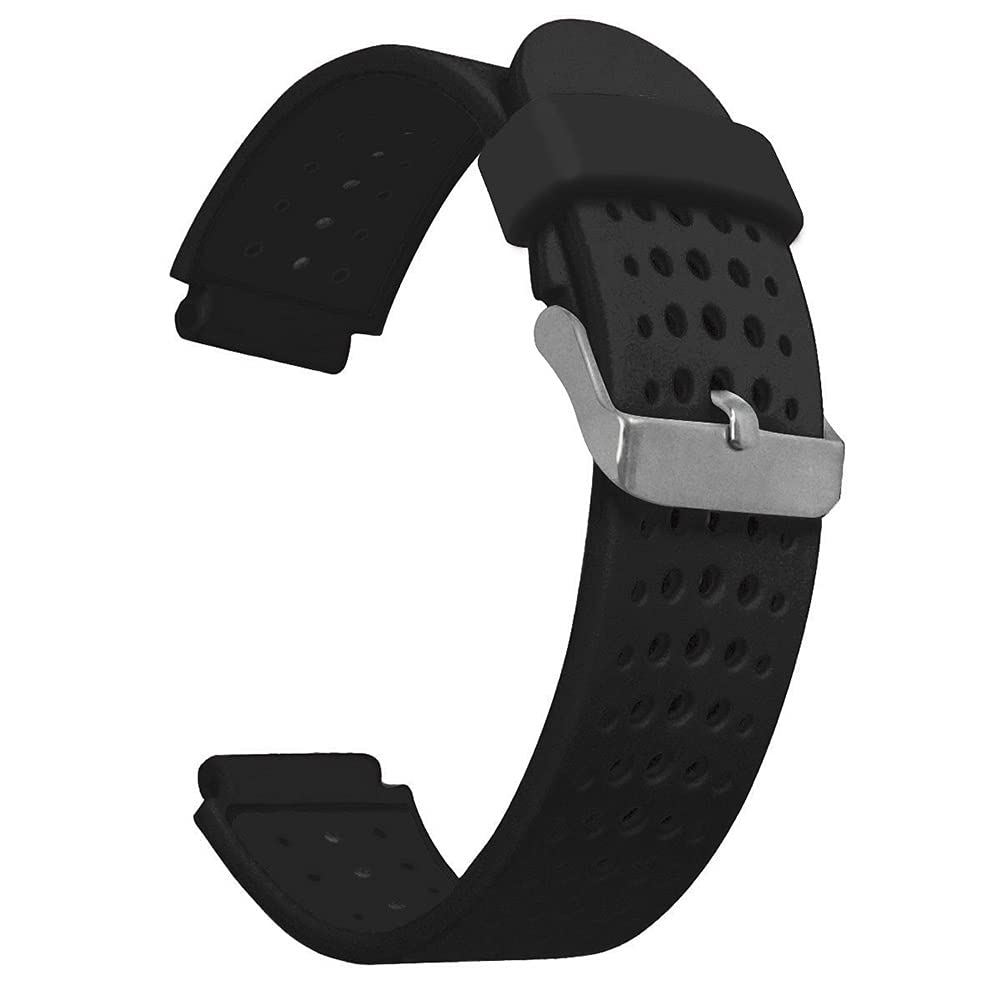 AISPORTS Compatible with Garmin Forerunner 735XT Strap Silicone, 15mm Soft Breathable Silicone Strap Sport Wristband Replacement Strap for Garmin Forerunner 220/230/235/620/630/735/Approach S20/S5/S6