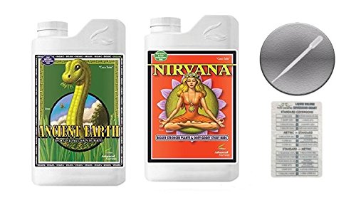 Advanced Nutrients Ancient Earth & Nirvana Bundle Pack with Conversion Chart and 3ml Pipette-1 Liter