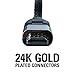 10’ Pivoting 4k HDMI Cable For Right Angles - Supports 4k & UltraHD With Speeds Up to 18 Gbps - Get Flawless Sound With 32 Audio Channels - Braided For Durability