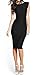 Taydey Women's Midi Dresses Sleeveless Knee Length Party Evening Dress, X-Large, Black