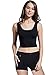 MsBasic Womens Basic Sleeveless Short Fitness Cami Crop Tank Top