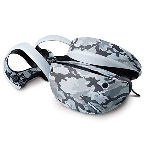 MightySkins Skin Compatible with Sony Playstation VR2 - Gray Camouflage | Prote…