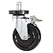 Alera ALE Optional Casters For Wire Shelving, 600 lbs./Caster, Gray (Set of 4)