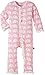 Kickee Pants Essentials Girls Ruffle Coverall- Lotus Elephant, 0-3 Months
