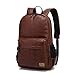 ZEBELLA Vintage PU Leather Laptop Backpack School Book Bag College Daypack