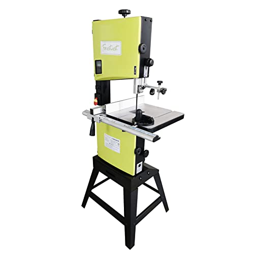 10718, 10-Inch Wood Band Saw 3.4 Amp 2-Speed Vertical Wood Bandsaw with Stand