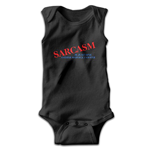 Michael Conti SARCASM IS JUST ONE OTHER SERVICE I OFFER Sleeveless Baby Romper Cotton Toddler Playsuit Boys Girls Clothes