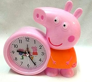 K M World Peppa Pig Kid S Cute Cartoon Table Desk Shelf Alarm