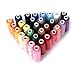 Tinksky 30pcs Polyester Yarn Coils Sewing Quilting Threads Tailoring Supplies (Random Color)