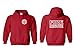 Fire Rescue Maltese Cross Firefighter Badge Front & Back Hoodie Sweatshirt