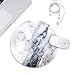 Mouse Pad,Galdas Classic White Marble Customized Mousepad Round Rubber Base Cloth Mouse Pads for Computers Laptop (Updated Version)