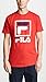 Fila Men's Stacked Tee Shirt, Chinese Red, Small