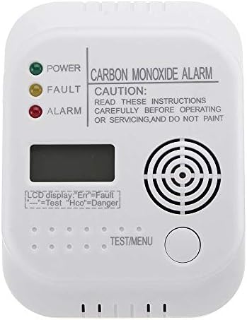 Gas Detector, Carbon Monoxide & Explosive Gas Detector 2 in 1 Battery Operated with LED Display 85BD Sensitive Sensing for Home Bedroom And Kitchen