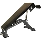 Valor Fitness DF-1 Adjustable Decline/Flat Bench for Weightlifting and Ab Crunches