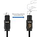 CableCreation Optical Digital Audio Cable,[5-Pack] 3FT Slim Fiber Optic Toslink Gold Plated Optical S/PDIF Cord for Home Theater, Sound Bar, TV, PS4, Xbox, VD/CD Player,Game Console& More,Black 1M
