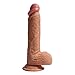 Double Layered Dildo, Anfei Dean 8.27 Inch Hyper Realistic Dual Layer Liquid Silicone Penis with Suction Cup, Bendable G-Spot Premium Cock Anal Sex Toys & Games for Female Masturbationthumb 2
