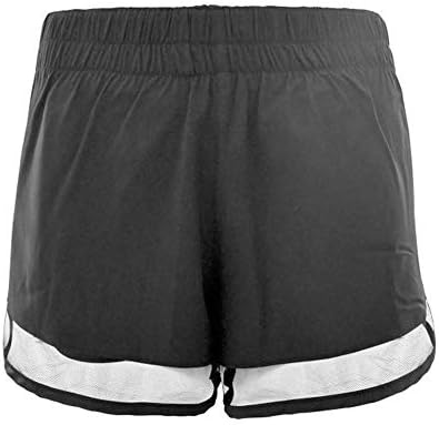 Sports Shorts Female Women Workout Running Shorts, Active Yoga Gym Sport Shorts With Pockets Sports Outdoor Shorts For Ladies/Girls/Women (Color : Black, Size : S)