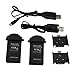 Blomiky 2 Pack 7.4V 850mAh 45C Battery and 2 USB Charger Cable for MJX Bugs 3 Mini RC Quadcopter B3 Mini Battery 2