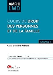 Cours de droit des personnes et de la famille