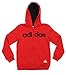 Adidas Big Boys Youth Uptempo Full Zip Fleece Hoodie, Color Options (Large (14/16), Red Black)