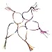 Pixnor 9pcs Handmade Braided Thread Friendship Bracelets Wrist Ankle Bracelets (Random Color)