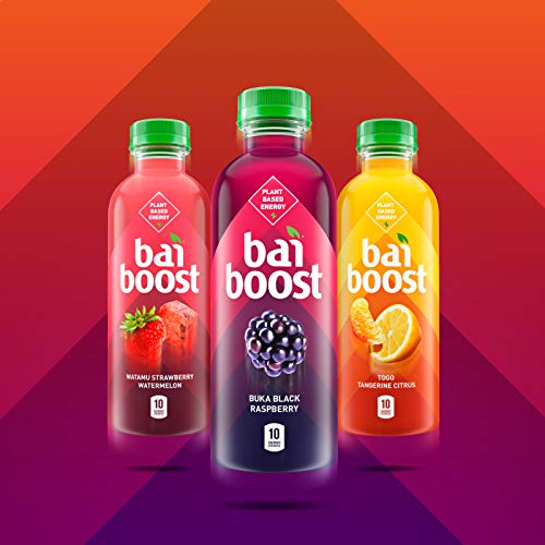 BAI BOOST BUKA BLACK RASPBERRY, ANTIOXIDANT INFUSED BEVERAGE, 18 FL OZ BOTTLE (PACK OF 12)