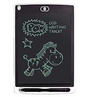 ☘️Writing Tablet☘️2019 Newest 8.5 Inch LCD Writing Tablet Electronic Learing Pads Drawing Board Gifts for Kids Office School Blackboard(Blue Black Green White Red) (White)