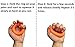 JCBDT Hand Resistance Bands Finger Stretcher for Guitar and Climbing Finger Trainer Finger Exercise Bands Finger Grip Strengthener silicone Set of 6 (3 Finger Stretchers & 3 Hand Grips)