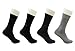 Men's Bamboo 4 Pair Socks - Soft Touch, Scented, Seamless, Antibacterial Organic Bamboo Fiber (Assorted-2)