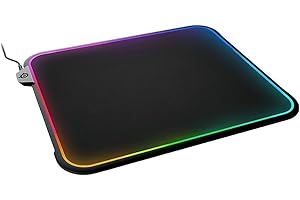 SteelSeries QcK Gaming Mouse Pad - Medium RGB Prism Cloth - Optimized For Gaming Sensors
