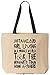 BeeGeeTees Just A Wizard Girl Living in A Funny World Funny Reusable Tote Bag (Black Handle)