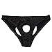FORNY Mens Lingerie Underwear Sexy Adjustable Open Pouch Backless Thongs Panties
