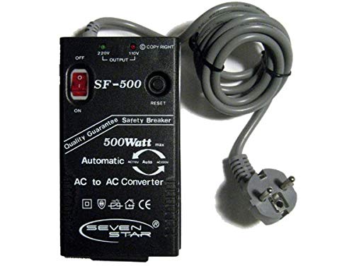 Seven Star SF500 500W 110v/220v 220v/110v Step Up/Down Automatic Transformer Adapter