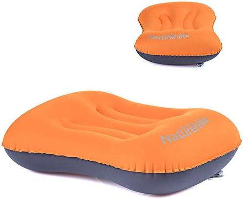 Kalili Ultralight Travel Camping Inflating Pillow Aeros Neck Protective Pillow (Orange)